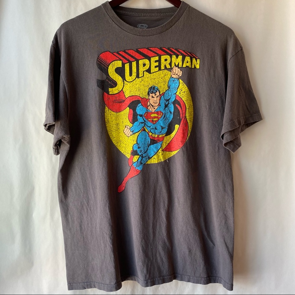 Mens dC Comics Super comics graphic tee t shirt‎ size large Lg